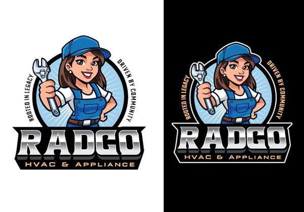 Heating and Cooling Logo Design at logodesignservices.net